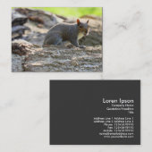 灰色リス 名刺 (正面/裏面)