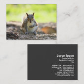 灰色リス 名刺 (正面/裏面)