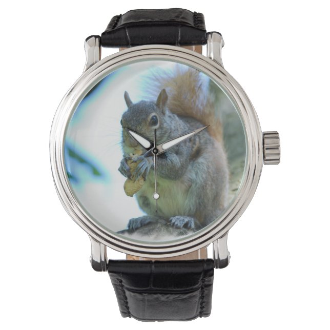 灰色リス 腕時計 (正面)