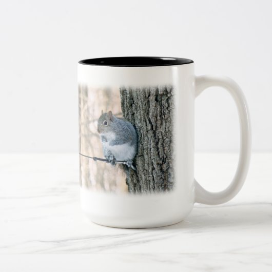 灰色リス – Sciurus carolinensis ツートーンマグカップ (右)
