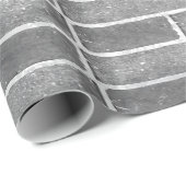 灰色レンガ壁のテクスチャのラッピング紙 ラッピングペーパー (ロールコーナー)