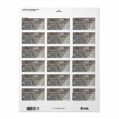 灰色レンガ壁のブグランジリック背景テクスチャ ラベル (フルシート)