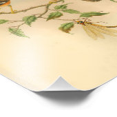 灰色前線フライキャッチャーオレンジバードヴィンテージプリント フォトプリント            (角)