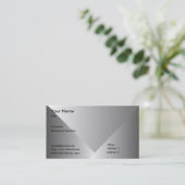 灰色勾配ビジネス 名刺 (スタンド正面)