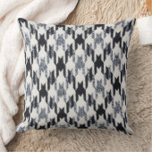 灰色及び黒く千鳥格子のでモダンな生地の質 クッション (ブランケット)