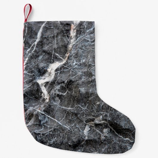 灰色大理石石 スモールクリスマスストッキング (正面)
