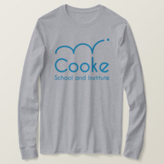 灰色女性のCookeの長袖のワイシャツ Tシャツ