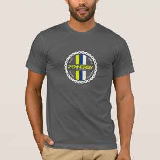 灰色媒体のバッジ Tシャツ