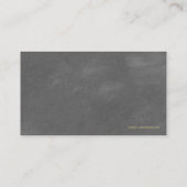 灰色弁護士は正義の金ゴールドの効果のキャンバスのはかりで測ました 名刺 (裏面)