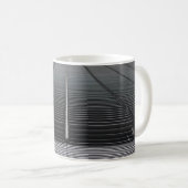 灰色抽象芸術デジタル壁紙 コーヒーマグカップ (正面右)