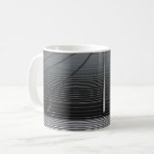 灰色抽象芸術デジタル壁紙 コーヒーマグカップ (正面左)
