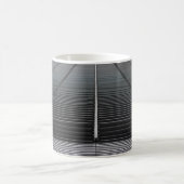 灰色抽象芸術デジタル壁紙 コーヒーマグカップ (中央)