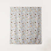 灰色数々のの水玉模様。 タペストリー (正面)