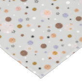 灰色数々のの水玉模様。 テーブルクロス (アングル)