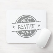 灰色最も最高のな歯科医 マウスパッド (マウス)