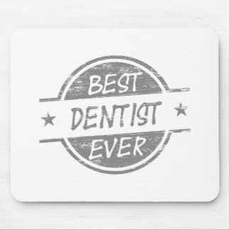 灰色最も最高のな歯科医 マウスパッド
