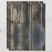 灰色木質天然スクラップブック紙 (正面/裏面)