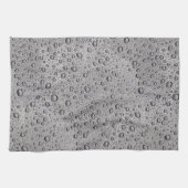 灰色水滴 キッチンタオル (横)