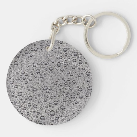 灰色水滴 キーホルダー (裏面)