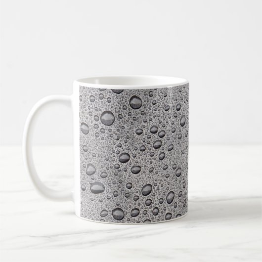 灰色水滴 コーヒーマグカップ (左)