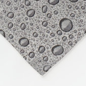 灰色水滴 フリースブランケット (角)