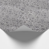 灰色水滴 ラッピングペーパー (角)
