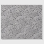 灰色水滴 ラッピングペーパー (フラット)