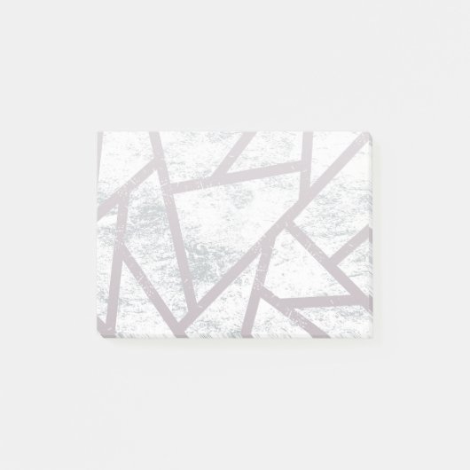 灰色淡い色のモザイク模様 ポストイット (正面)