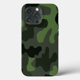 灰色濃緑迷彩14号プリント iPhone 13 PROケース