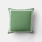 灰色無地の青緑の平枕 クッション (裏面)