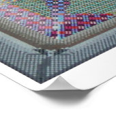 灰色物質クリエイティブアートワークサイケデリックポスター ポスター (角)