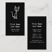 灰色猫のまばたき 名刺 (正面/裏面)