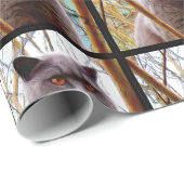 灰色猫の包装紙 ラッピングペーパー (ロールコーナー)