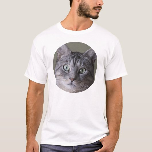 灰色猫 Tシャツ (正面)