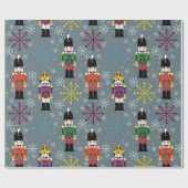 灰色王室のなくるみ割りのギフト用包装紙 ラッピングペーパー (フラット)