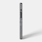 灰色石板岩模様 iPhoneケース (左側面)