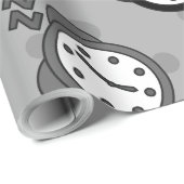 灰色素晴らしの誕生日パーティー ラッピングペーパー (ロールコーナー)