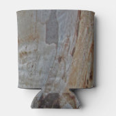 灰色素朴茶色の木の樹皮フォトアウトドア自然 缶クーラー (裏面)