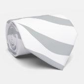 灰色色をカスタマイズ魔法のシマウマのストライプのかちりと言う音 ネクタイ (ロール)