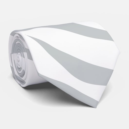 灰色色をカスタマイズ魔法のシマウマのストライプのかちりと言う音 ネクタイ (ロール)