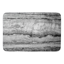 灰色花崗岩の大理石 |抽象芸術石パターン バスマット