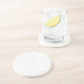 灰色花崗岩ブラウンクォーツストーン天然飲料 コースター (側面)