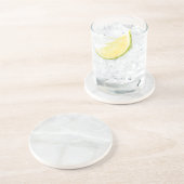 灰色花崗岩ブラウンクォーツストーン天然飲料 コースター (側面)