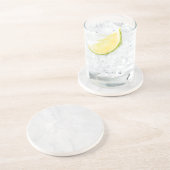 灰色花崗岩ブラウンクォーツストーン天然飲料 コースター (側面)