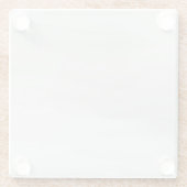 灰色花崗岩ブラウン石天然大理石 ガラスコースター (裏面)