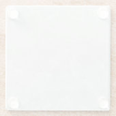 灰色花崗岩ブラウン石天然大理石 ガラスコースター (裏面)