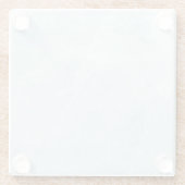 灰色花崗岩ブラウン石天然大理石 ガラスコースター (裏面)