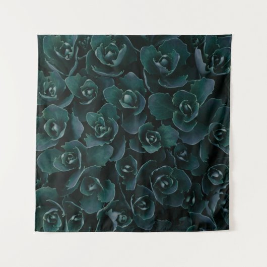 灰色花弁イン開花 タペストリー (正面)