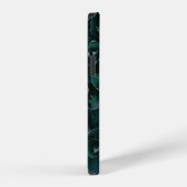 灰色花弁イン開花 iPhoneケース (右側面)