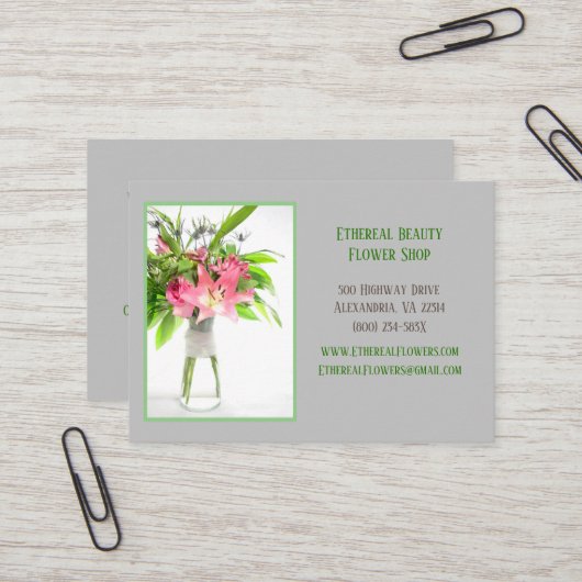 灰色花配信 名刺 (正面/裏面インサイチュ)